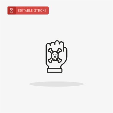 El simgesi vektörü. Sunum için el simgesi.