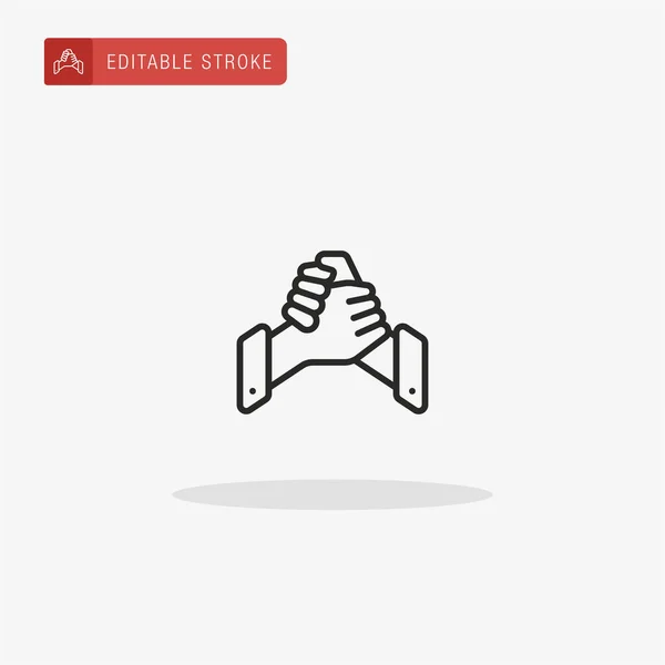 Handdruk Icoon Vector Handdruk Pictogram Voor Presentatie — Stockvector