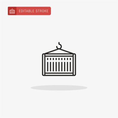 Taşıyıcı simgesi vektörü. Sunum için taşıyıcı simgesi.