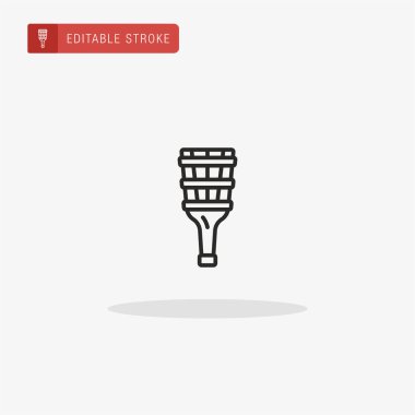 Peg Bacak ikon vektörü. Sunum için Peg Bacak simgesi.