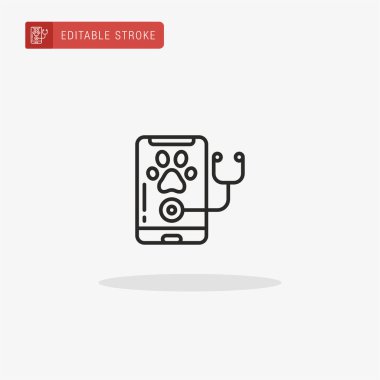 Mobil simge vektörü. Sunum için mobil simge.