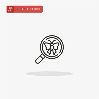 Glass simge vektörü büyütülüyor. Sunum için Büyütme Penceresi simgesi.