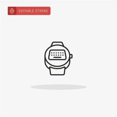 Klavye simgesi vektörü. Sunum için klavye simgesi.