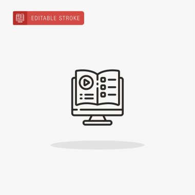 Bilgisayar simgesi vektörü. Sunum için bilgisayar simgesi.