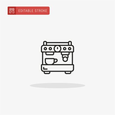 Makine simgesi vektörü. Sunum için makine simgesi.