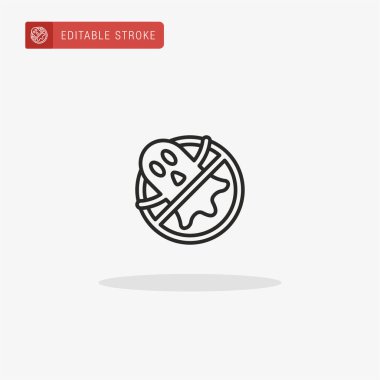 Hayalet ikon vektörü. Sunum için hayalet simgesi.