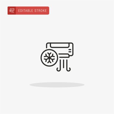 Klima simgesi vektörü. Sunum için Klima simgesi.