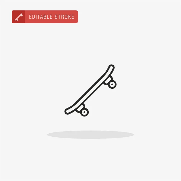 Skateboard Vector Icono Icono Monopatín Para Presentación — Archivo Imágenes Vectoriales