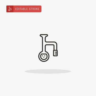 Mataranın ikon vektörü. Sunum için şişe simgesi.