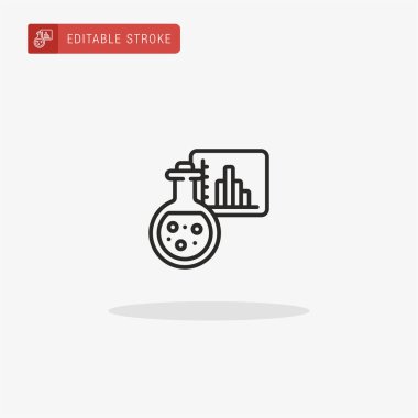 Simge vektörünü analiz et. Sunum için analiz simgesi.