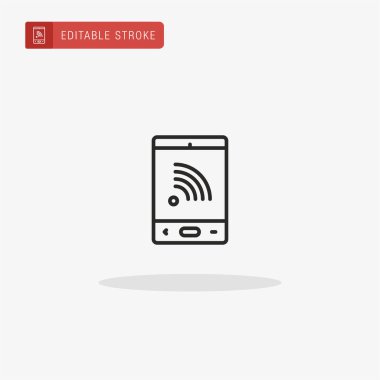 İnternet Bağlantı simgesi vektörü. Sunum için İnternet Bağlantısı simgesi.