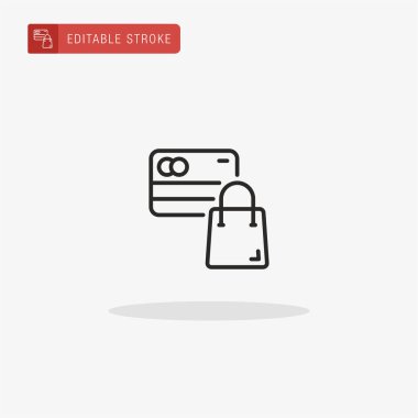 Ödeme ikonu vektörü. Sunum için ödeme simgesi.