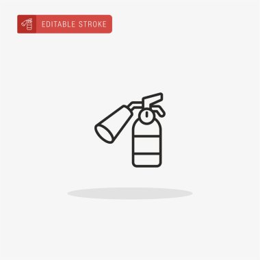 Yangın söndürme ikonu vektörünü ateşle. Sunum için Yangın Söndürme simgesi.