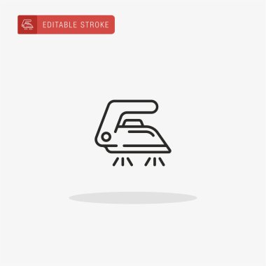 Demir ikon vektörü. Sunum için demir simgesi.