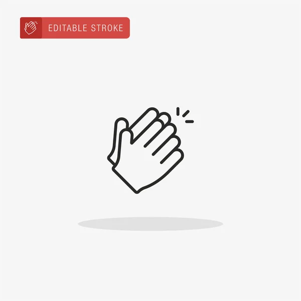 Vector Iconos Aplaudiendo Icono Aplaudir Para Presentación — Archivo Imágenes Vectoriales