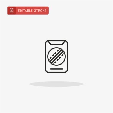 Cep telefonu simge vektörü. Sunum için Cep Telefonu simgesi.