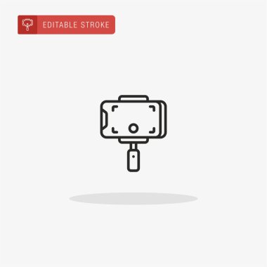 Cep telefonu simge vektörü. Sunum için Cep Telefonu simgesi.