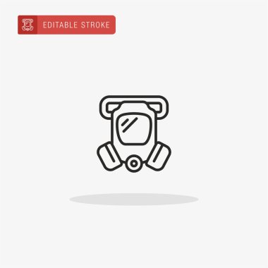 Solunum simgesi vektörü. Sunum için solunum simgesi.