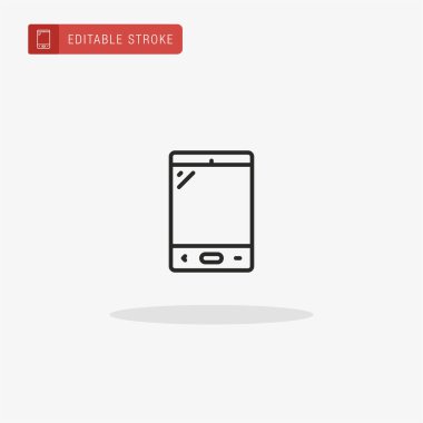 Cep telefonu simge vektörü. Sunum için Cep Telefonu simgesi.