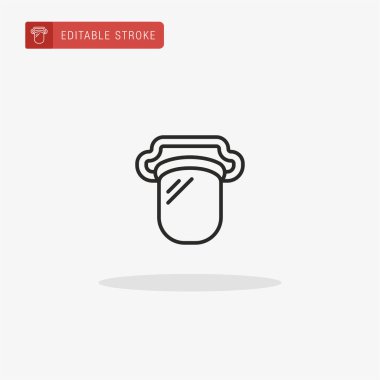 Yüz maskesi ikon vektörü. Sunum için yüz maskesi simgesi.