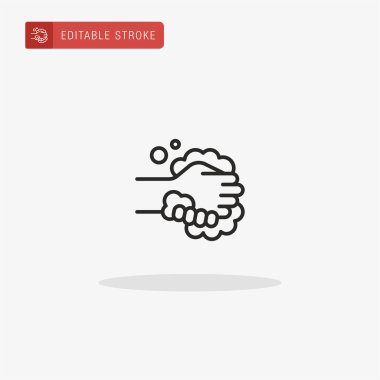 Yıkama Elleri simge vektörü. Sunum için Yıkama Elleri simgesi.