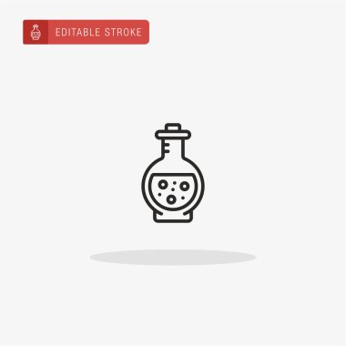 Mataranın ikon vektörü. Sunum için şişe simgesi.