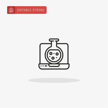 Dizüstü bilgisayar simgesi vektörü. Sunum için dizüstü simgesi.