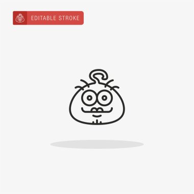 Canavar ikon vektörü. Sunum için canavar simgesi.