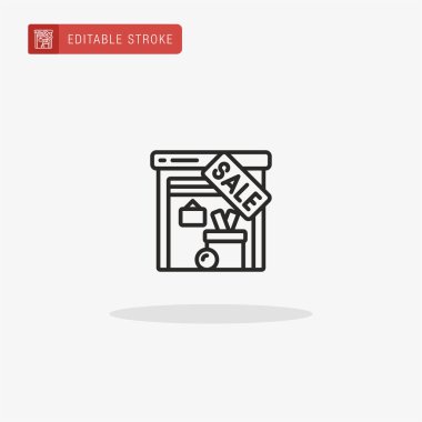 Garaj satışı ikon vektörü. Sunum için Garaj Satışı simgesi.