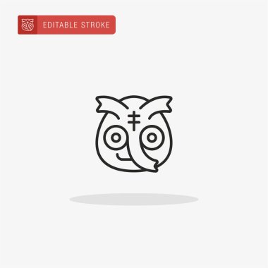 Canavar ikon vektörü. Sunum için canavar simgesi.