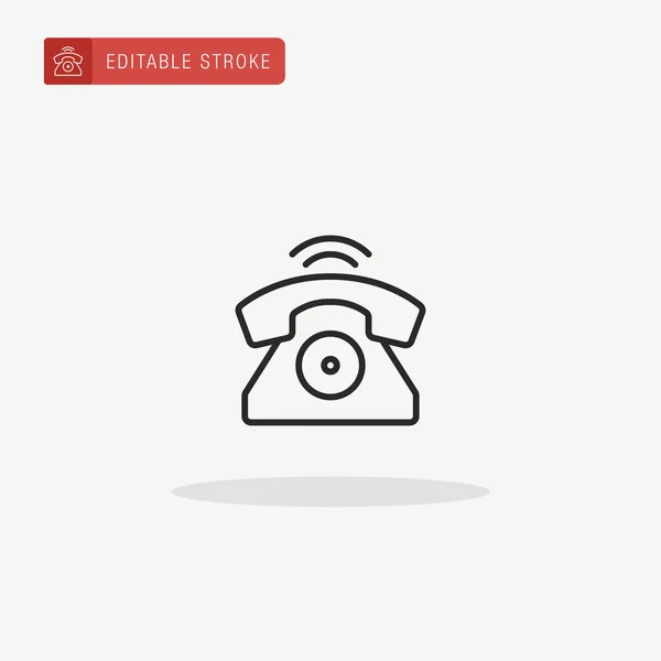 Вектор Значка Стационарного Телефона Значок Телефона Презентации — стоковый вектор