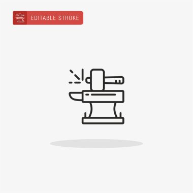 Demirci simgesi vektörü. Sunum için demirci simgesi.