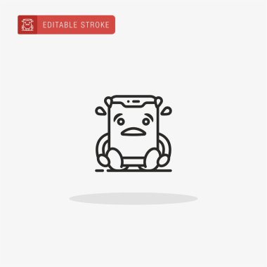 Mobil simge vektörü. Sunum için mobil simge.