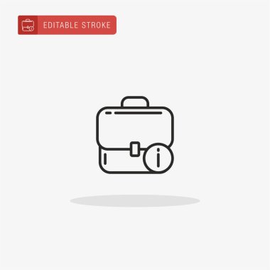 Bilgi simgesi vektörü. Sunum için bilgi simgesi.