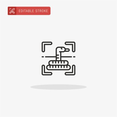 Herping ikon vektörü. Sunum için Herping simgesi.