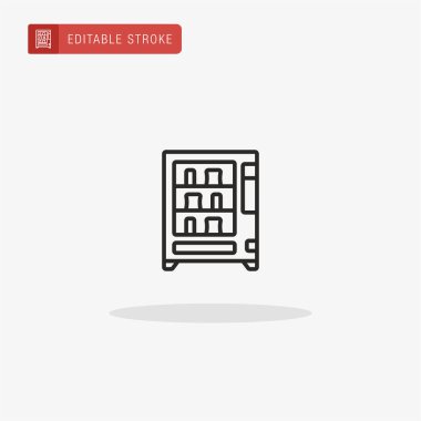 Otomat simgesi vektörü. Sunum için Otomat simgesi dağıtılıyor.