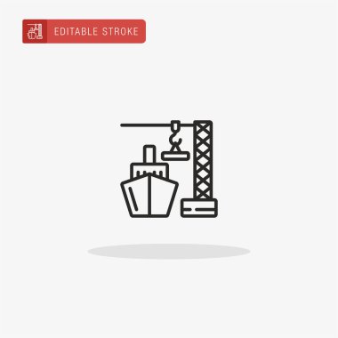 Kanca ikon vektörü. Sunum için kanca simgesi.