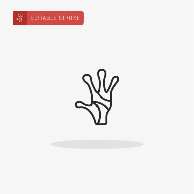 Uzaylı ikon vektörü. Sunum için uzaylı simgesi.