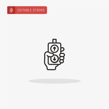 Vinç simgesi vektörü. Sunum için vinç simgesi.