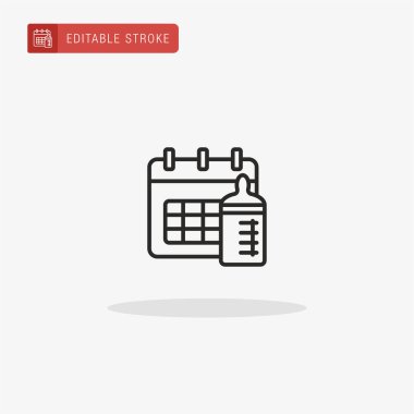 Doğum ikonu vektörü. Sunum için annelik simgesi.