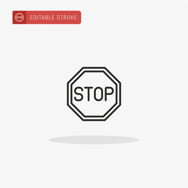 Stop Icoon Vector Stop Pictogram Voor Presentatie — Stockvector