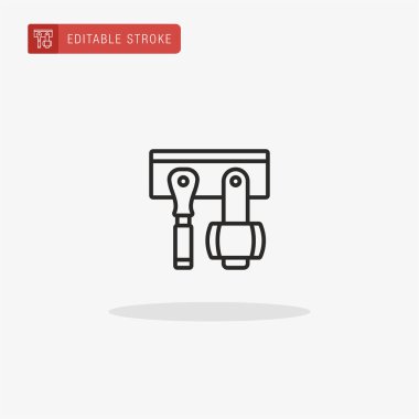 Araç simgesi vektörü. Sunum için araç simgesi.