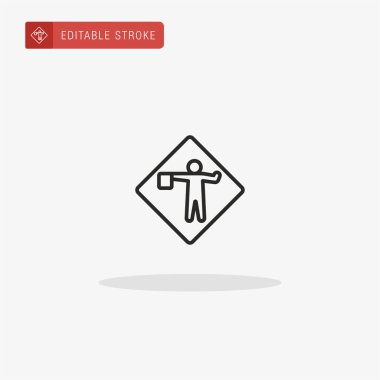 Sinyal simgesi vektörü. Sunum için sinyal simgesi.