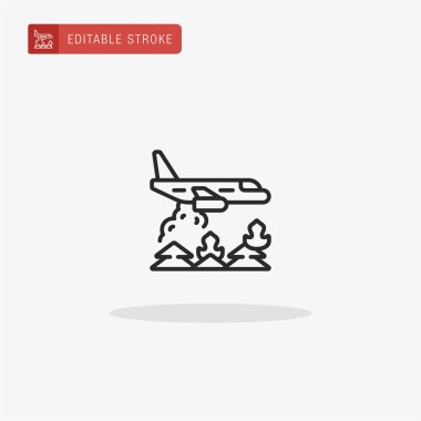 İtfaiyeci ikon vektörü. Sunum için itfaiyecilik simgesi.