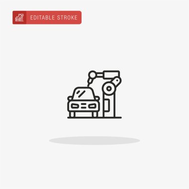 Robot ikon vektörü. Sunum için robot simgesi.