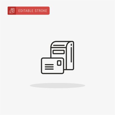 Posta kutusu simgesi vektörü. Sunum için posta kutusu simgesi.