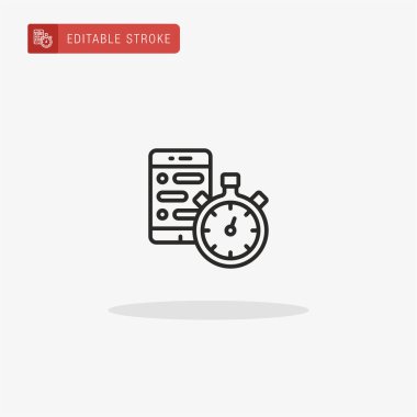 Akıllı telefon ikon vektörü. Sunum için akıllı telefon simgesi.