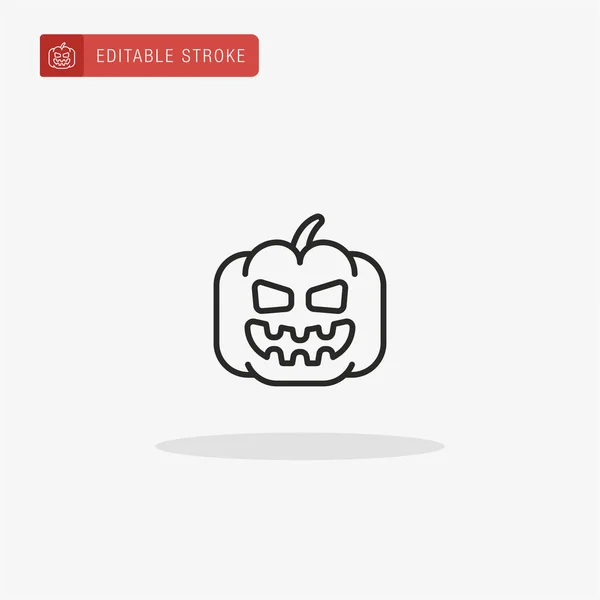 Pumpkin Icon Vector Pumpkin Icon Presentation — Stock Vector