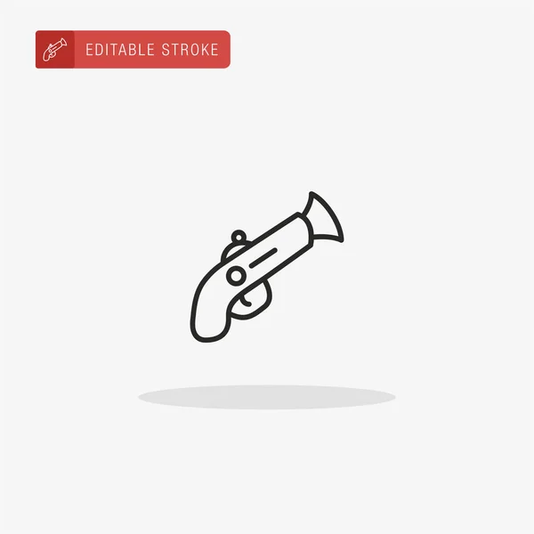 Pistool Icoon Vector Pistol Icoon Voor Presentatie — Stockvector