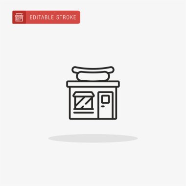 Fast Food ikon vektörü. Sunum için Fast Food simgesi.